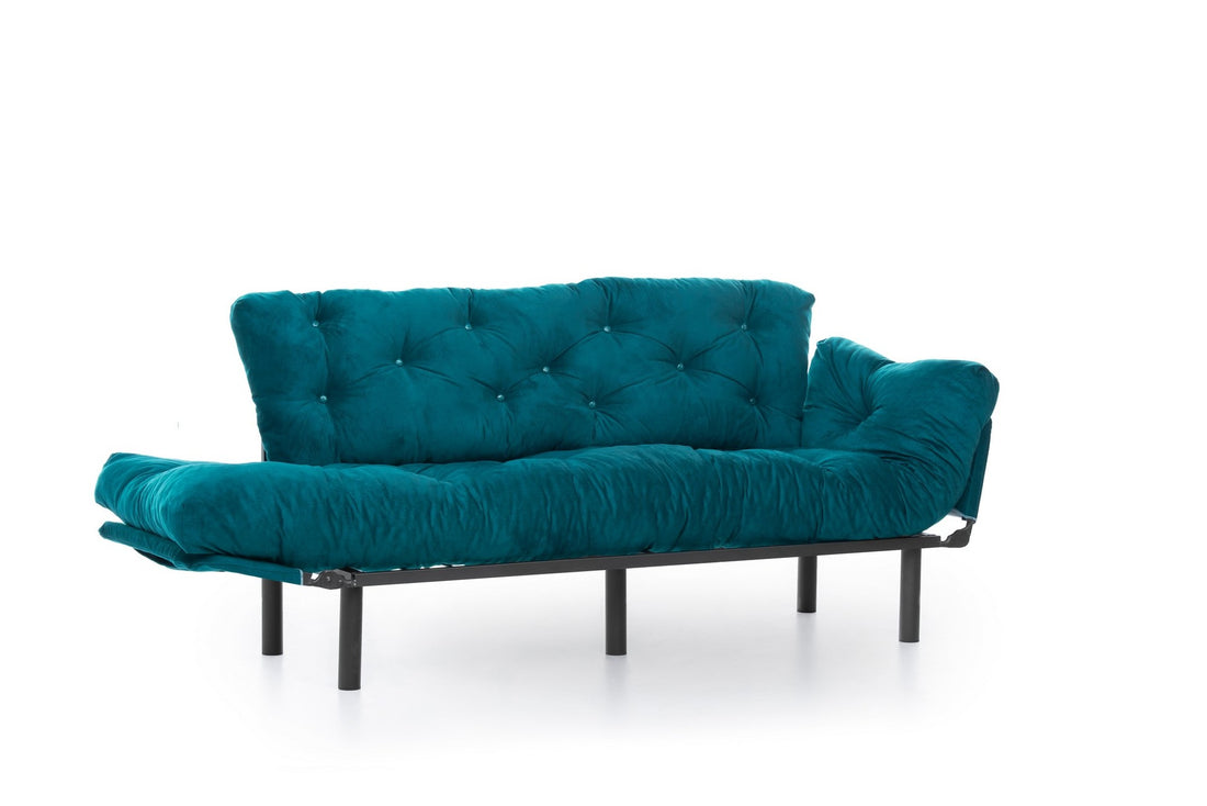 Canapé-lit 3 places Nitta Triple - Petrol Green