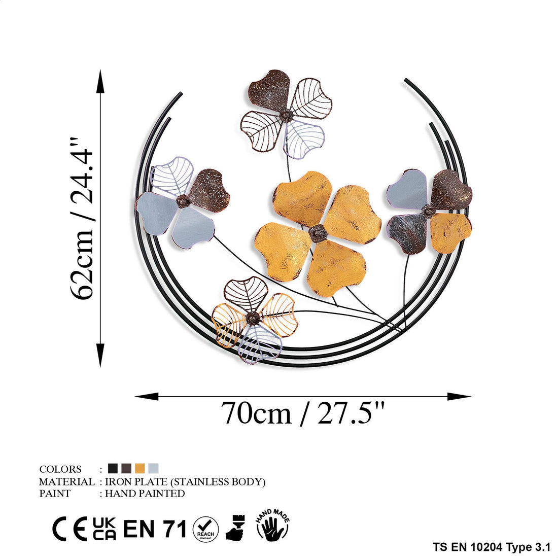 Accessoire mural en métal décoratif Haiyang 2