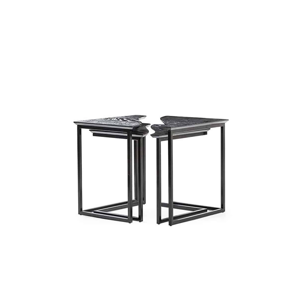 Panamera  table basse gigogne noir
