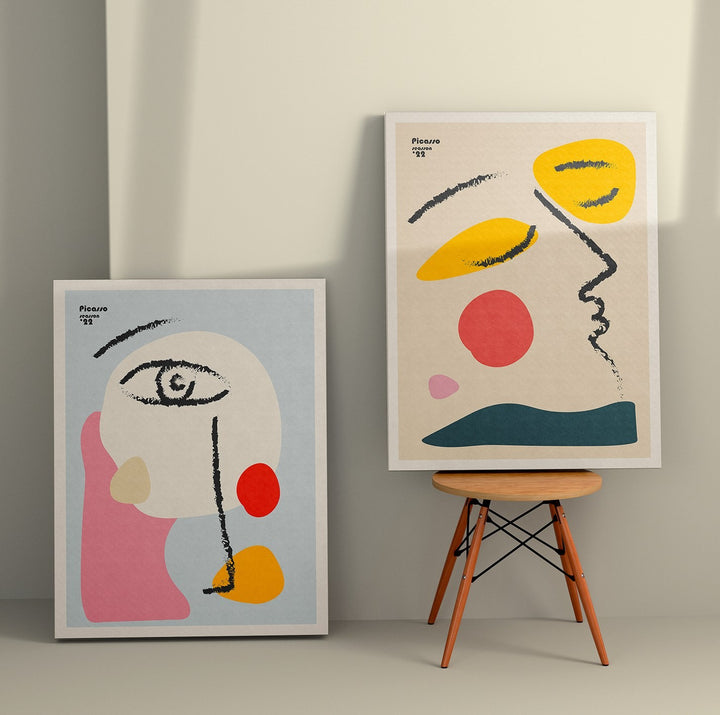 Peinture décorative en toile (2 pièces) 2KNV4363 - 50 x 70