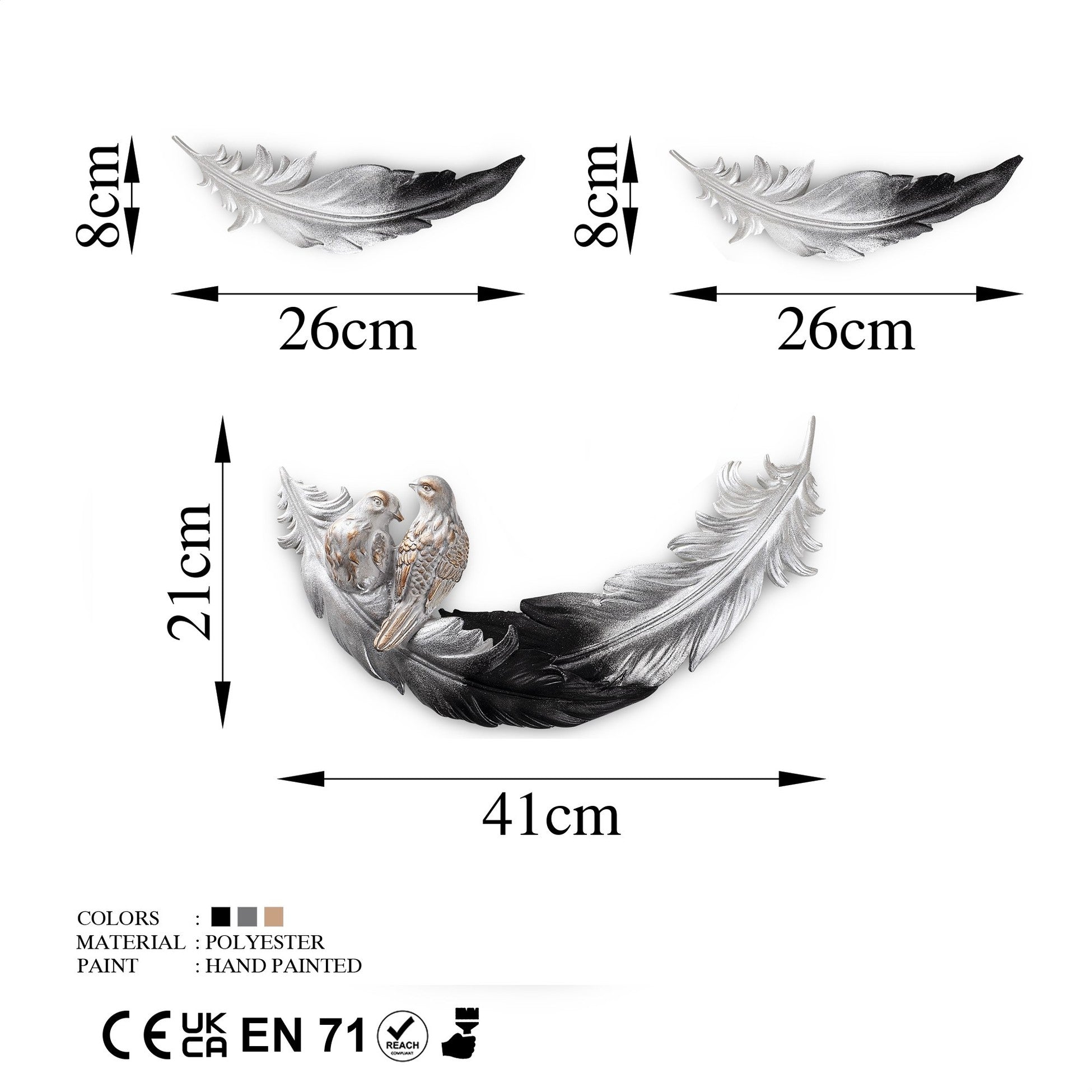 Accessoire mural décoratif Love Birds - 1