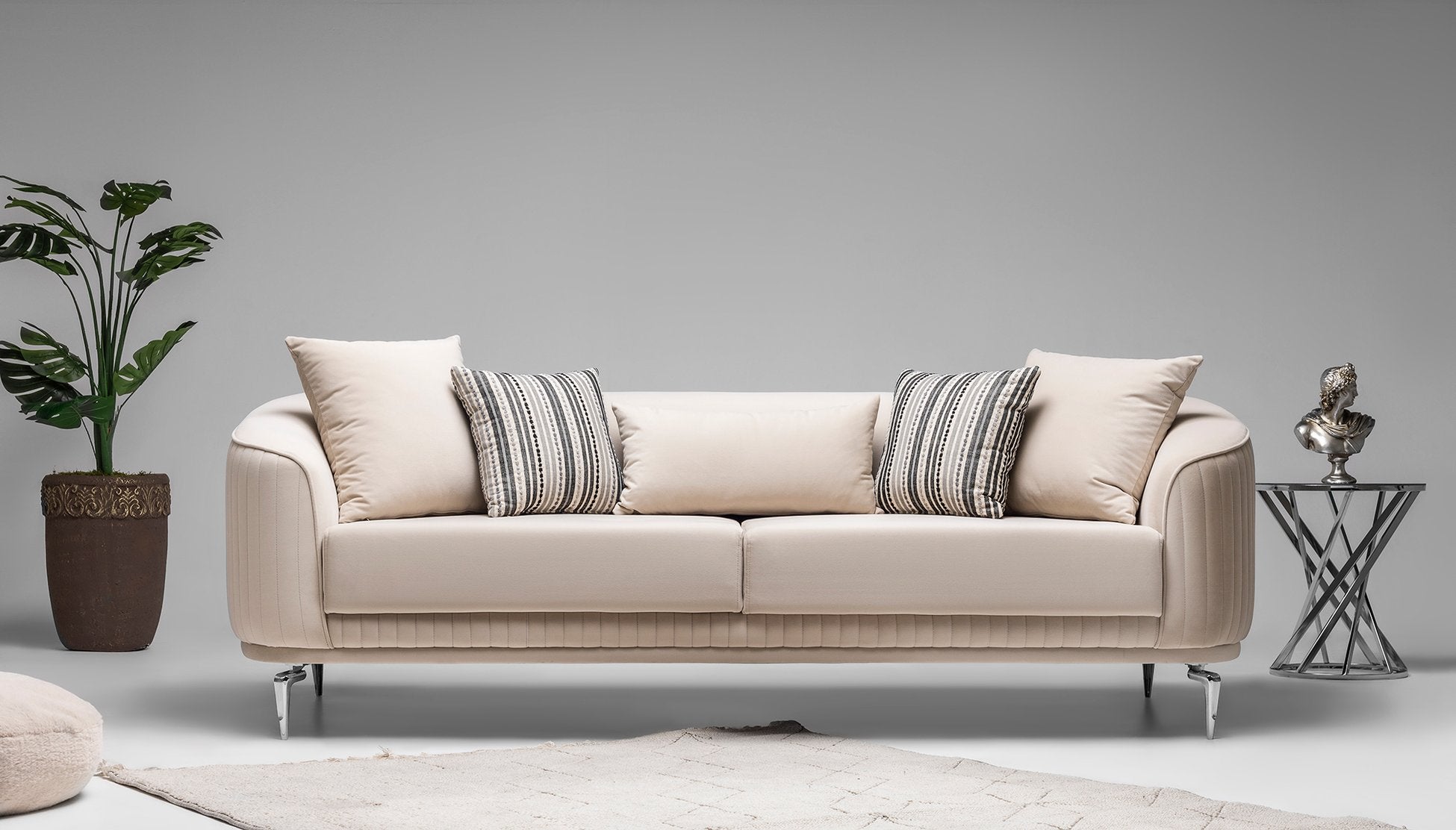 Aden Canapé 3 Places Crème