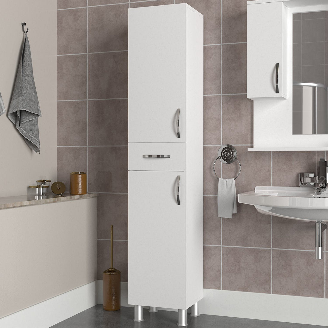 Armoire de toilette Selin - White