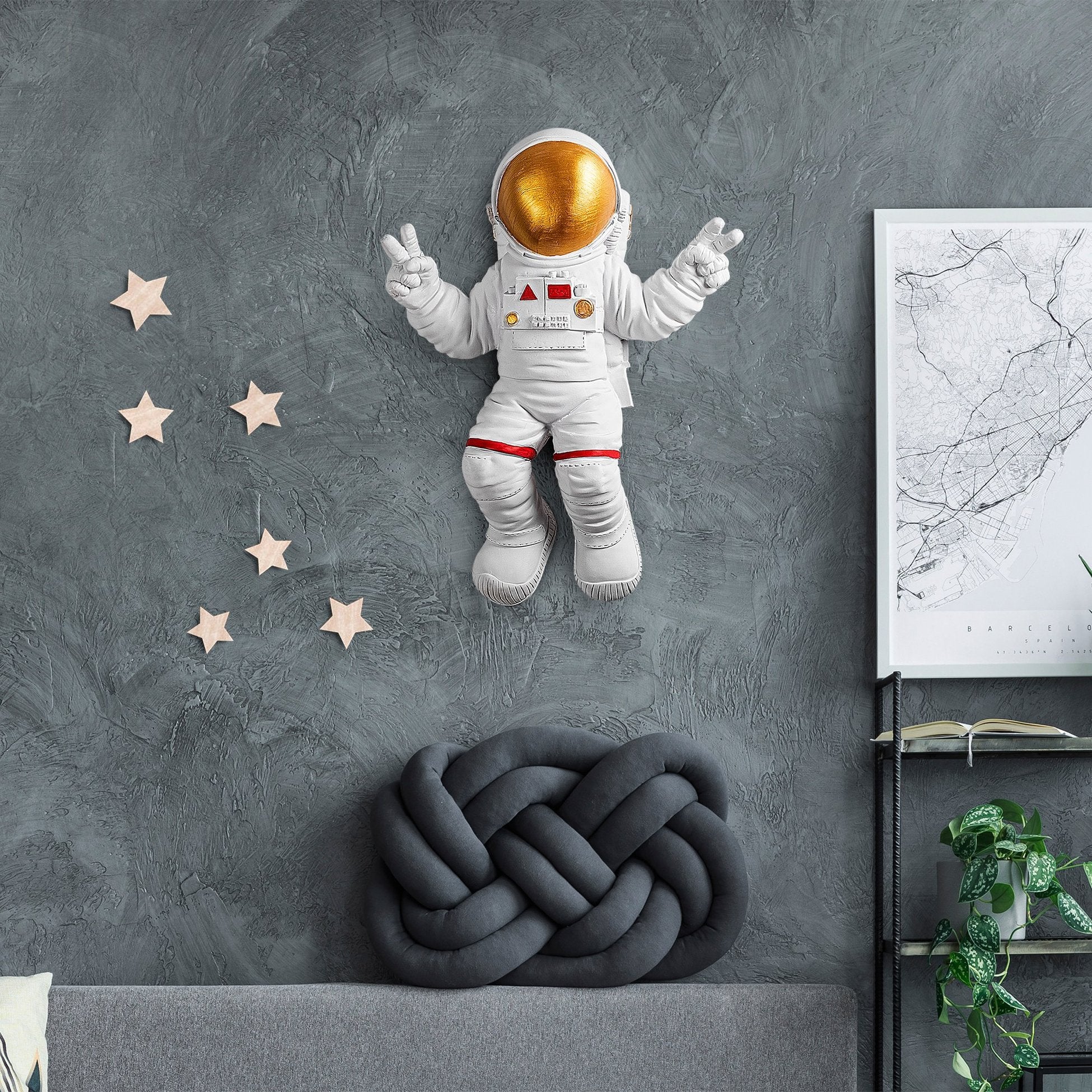 Accessoire mural décoratif Peace Sign Astronaut - 1