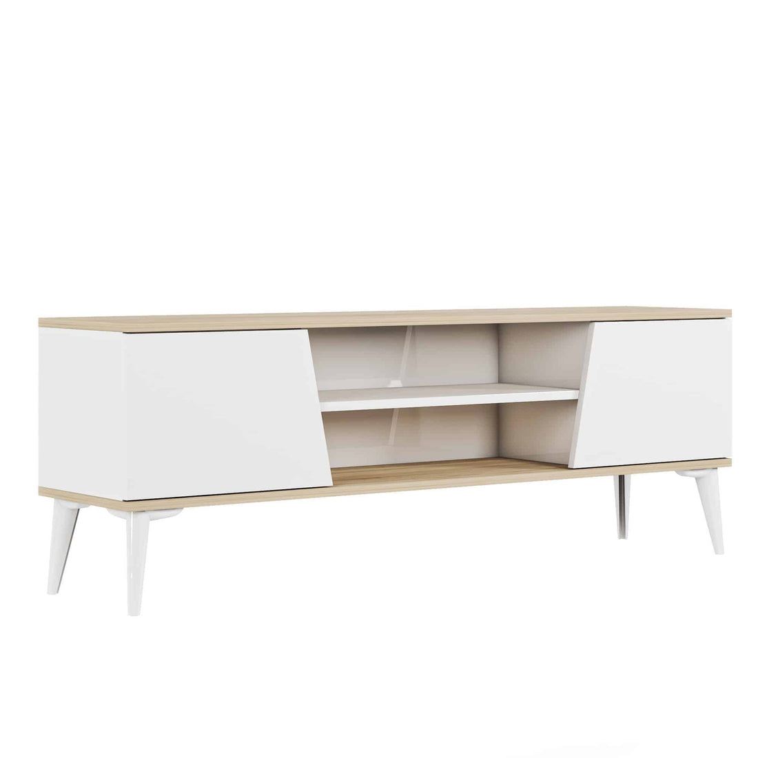 Meuble tv Mareli - Chene,blanc