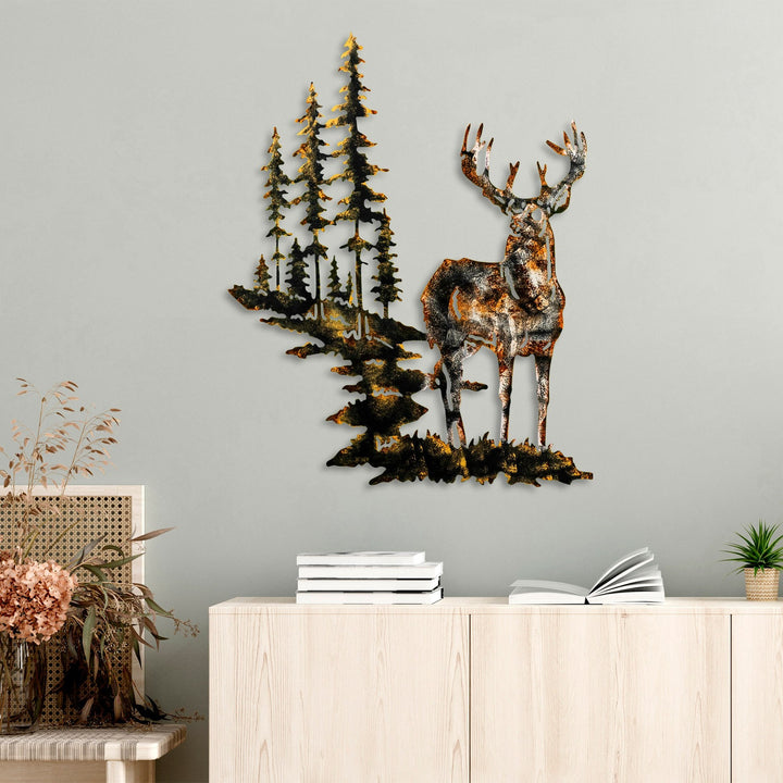 Accessoire mural en métal décoratif Deer 3