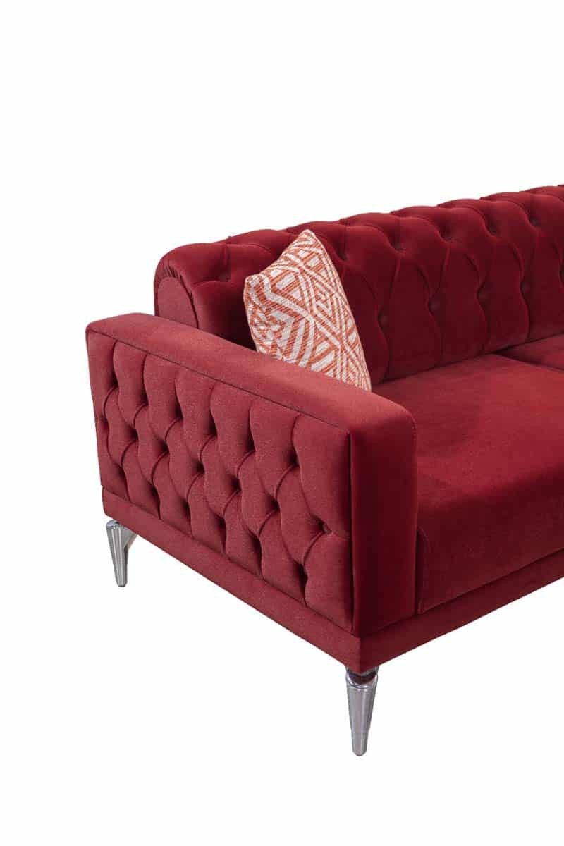 Veys Ensemble de Canapé Rouge