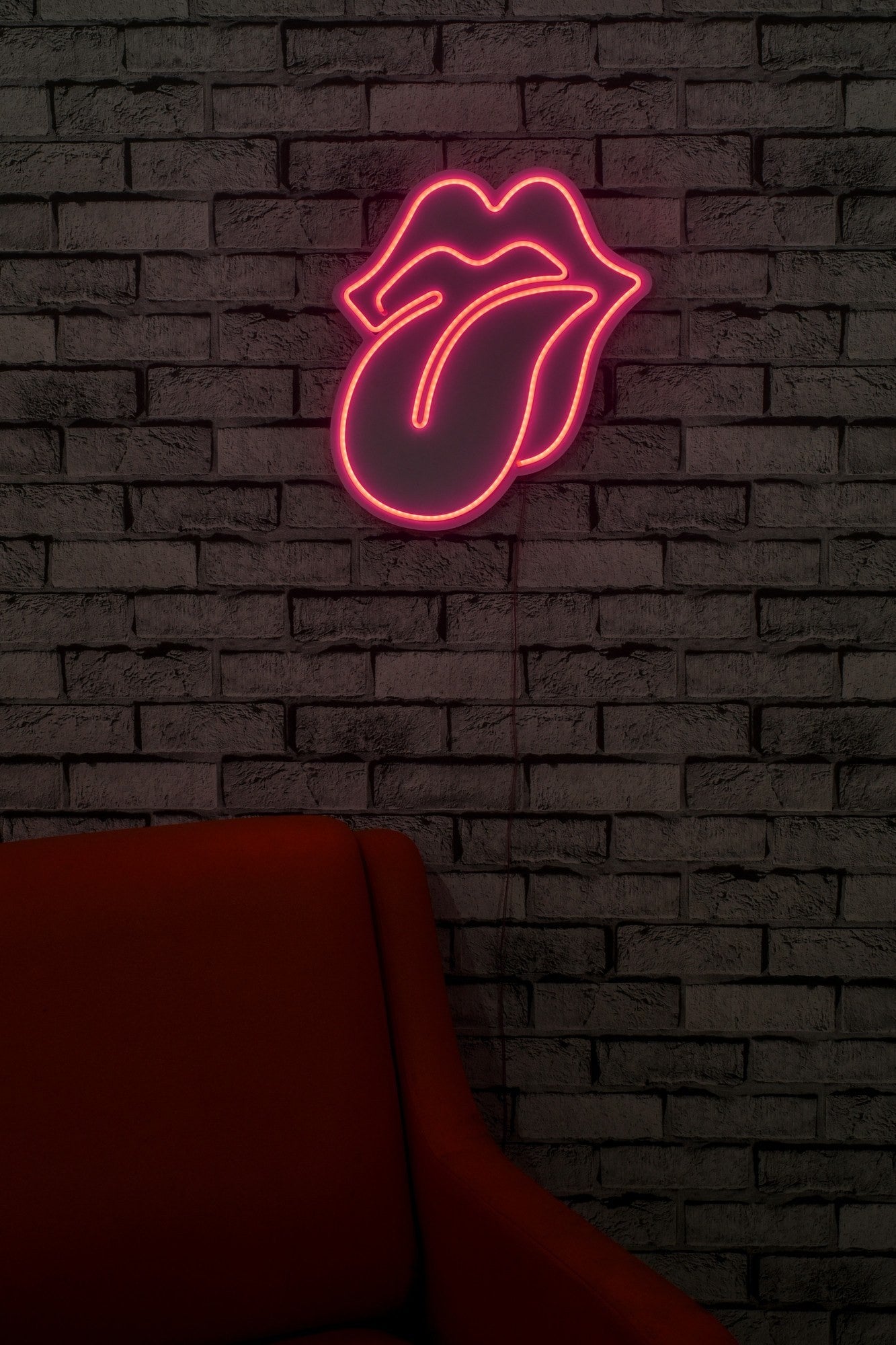 Éclairage LED en plastique décoratif The Rolling Stones - Pink
