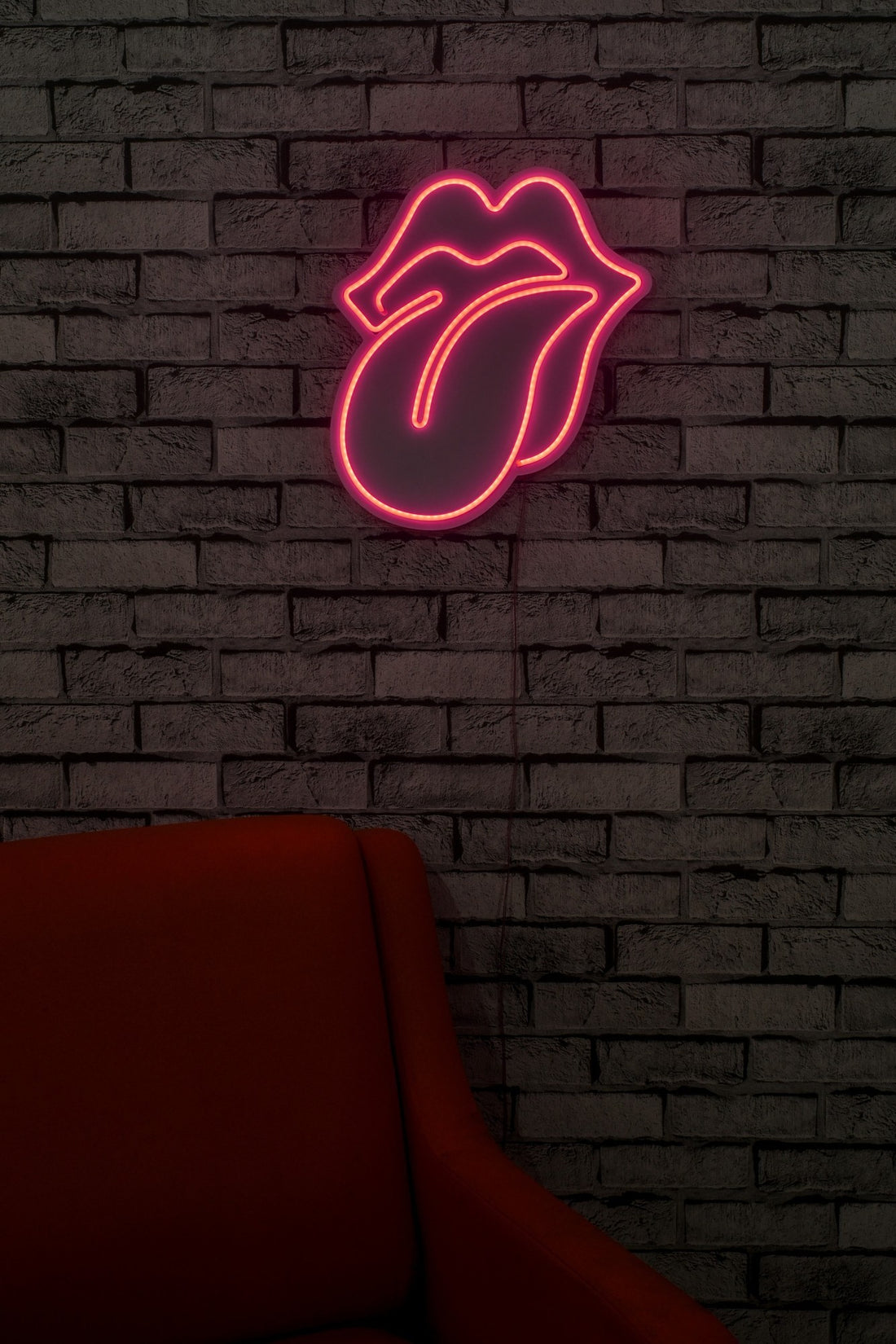 Éclairage LED en plastique décoratif The Rolling Stones - Pink