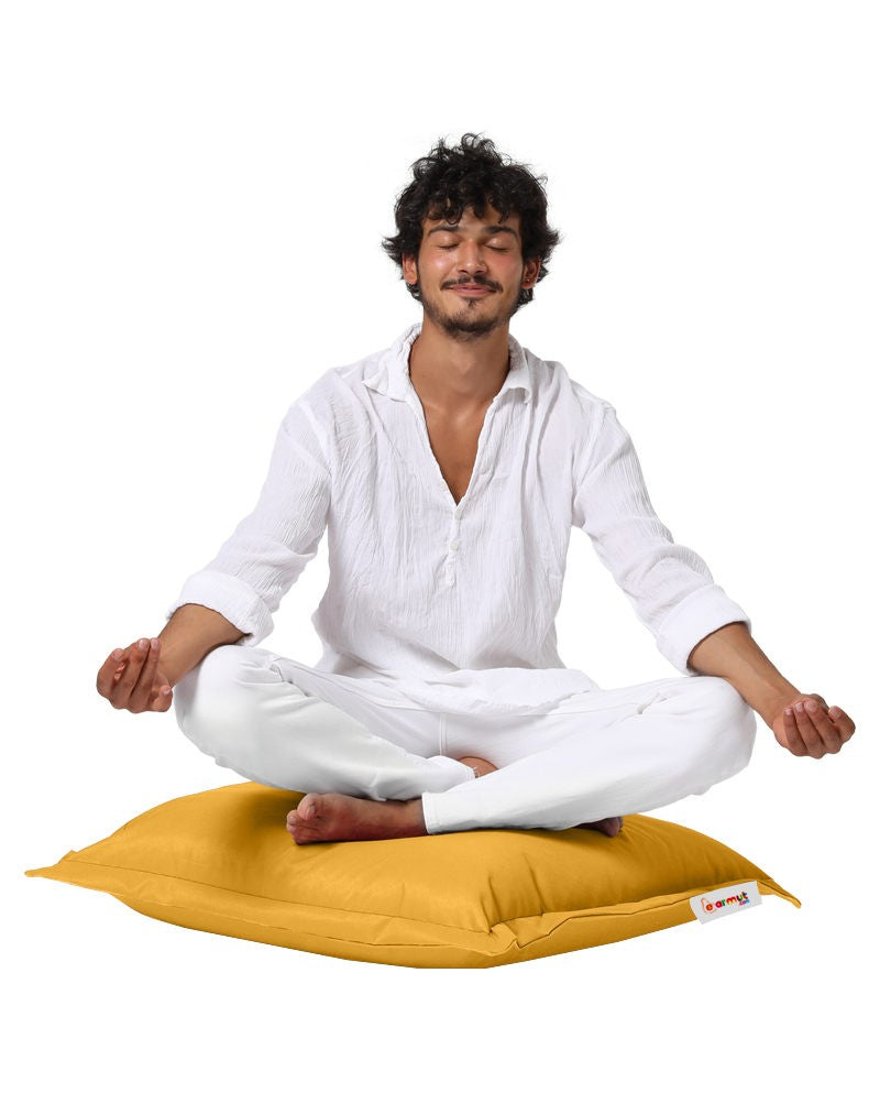 Coussin de jardin Cushion Pouf 70x70 - Yellow