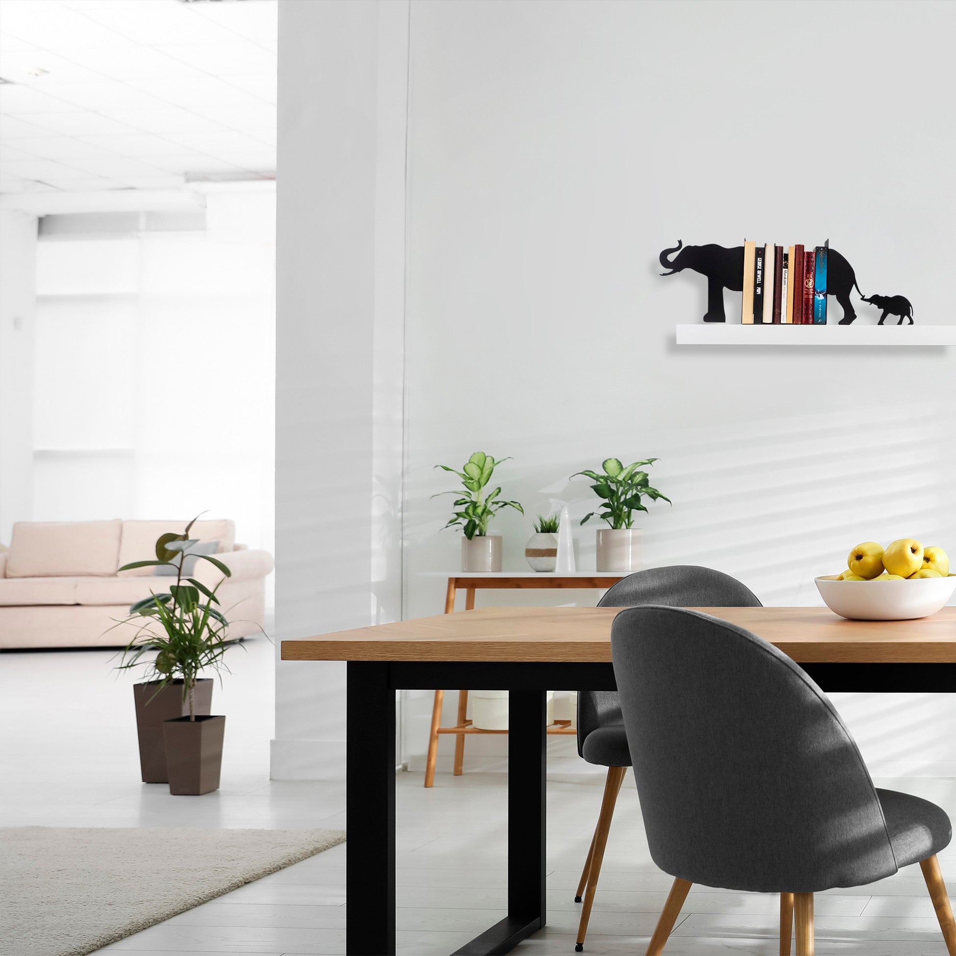 Serre-livres en métal Kitap tutucu 1 - Black