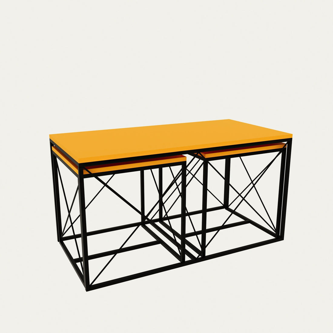Ensemble de table basse Defne - Yellow