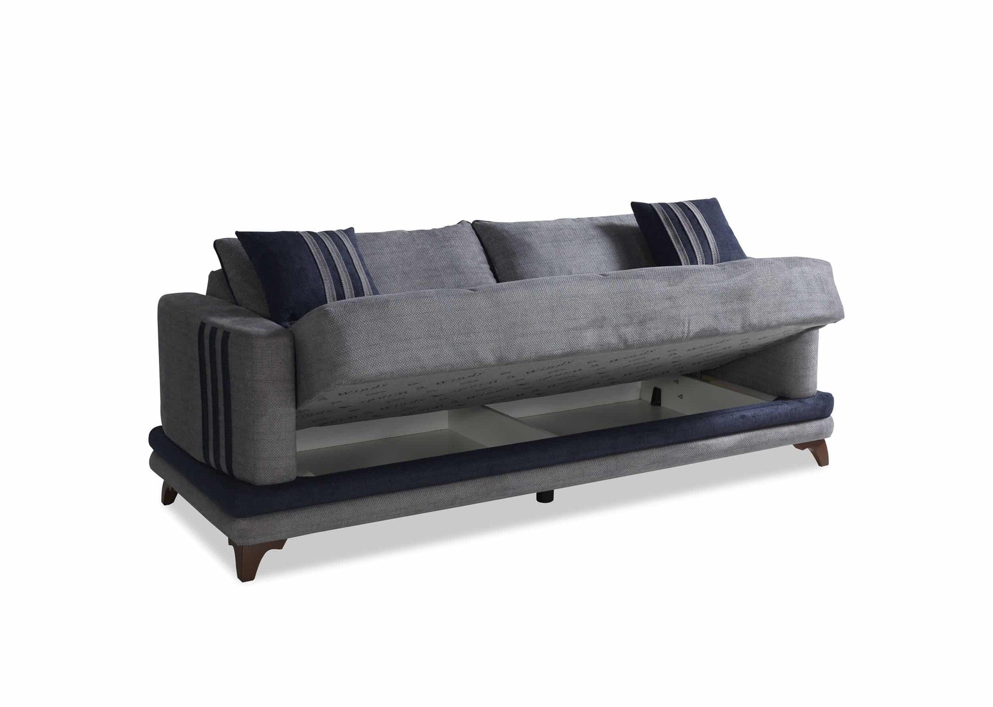 Malta canapé lit clic-clac 3 places avec coffre de rangement