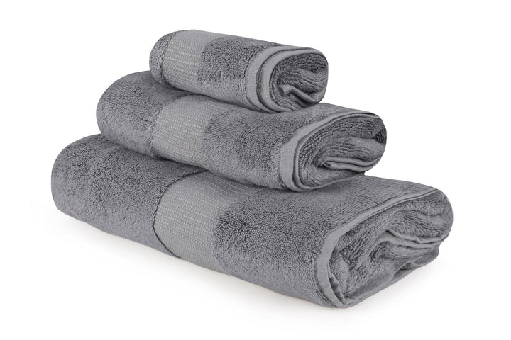 Ensemble de serviettes (3 pièces) Valencia Set - Dark Grey