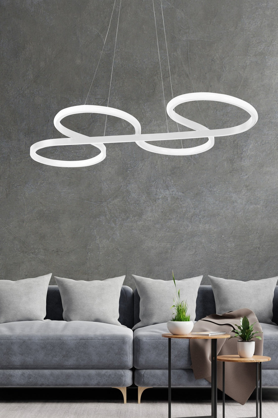 Lustre Swing - White, White Light