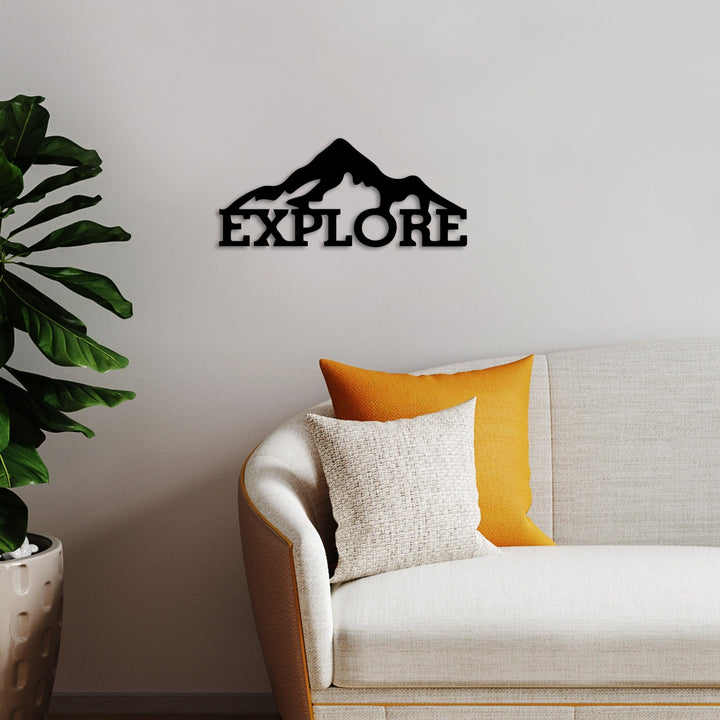 Accessoire mural en métal décoratif Explore