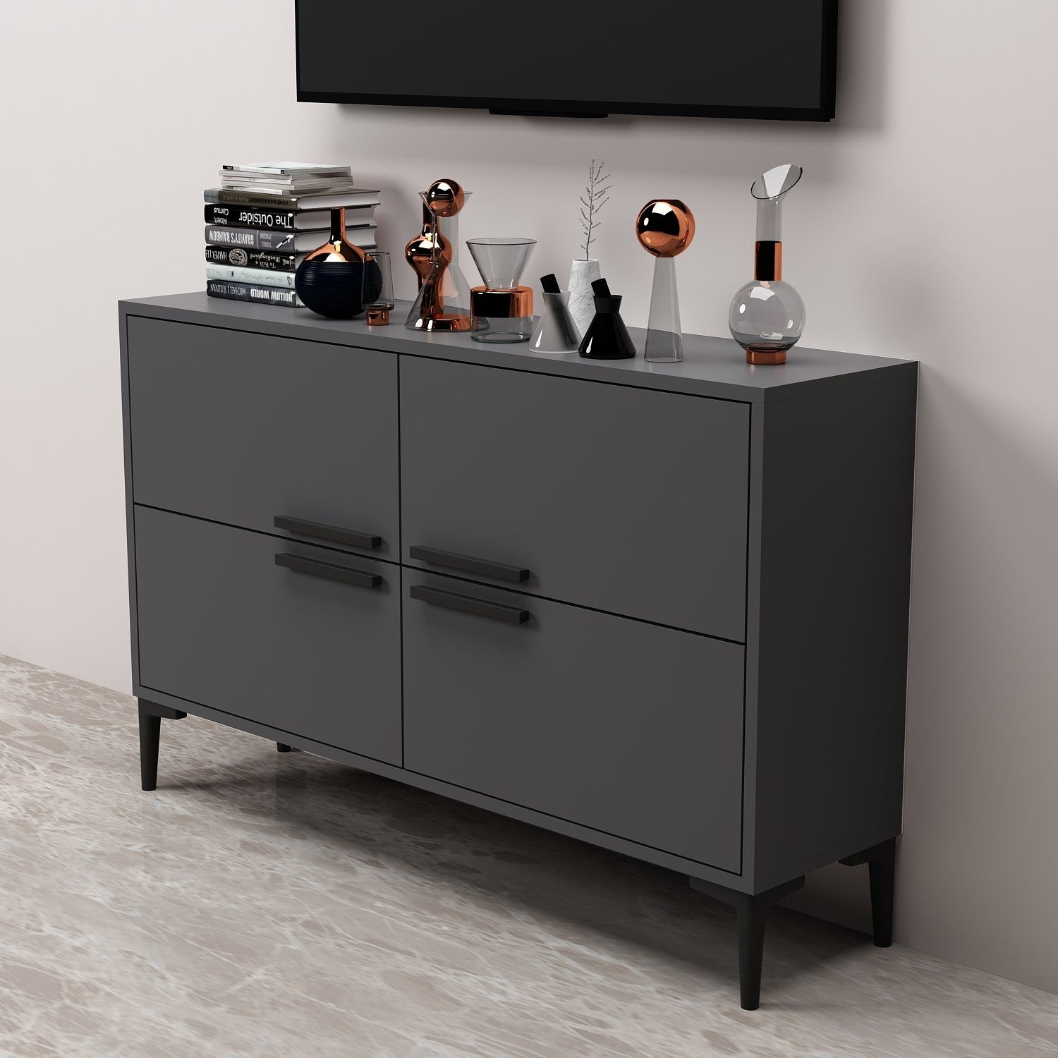 Meuble TV Ctn - Anthracite