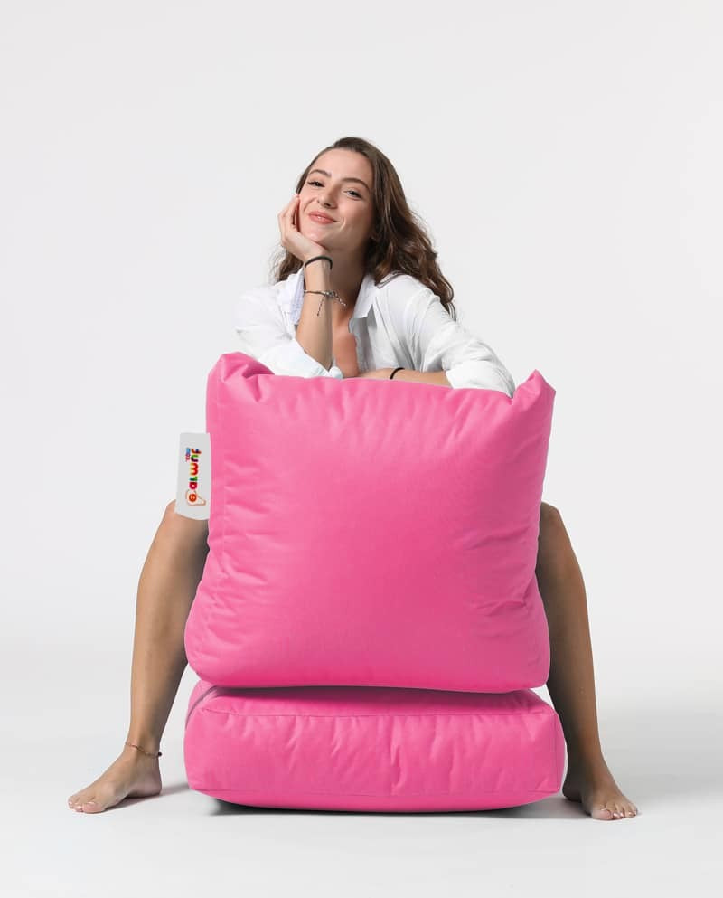 Siesta Pouf convertible / coussin de sol Rose