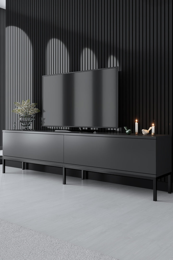 Ensemble de meubles de salon Lord - Anthracite, Black