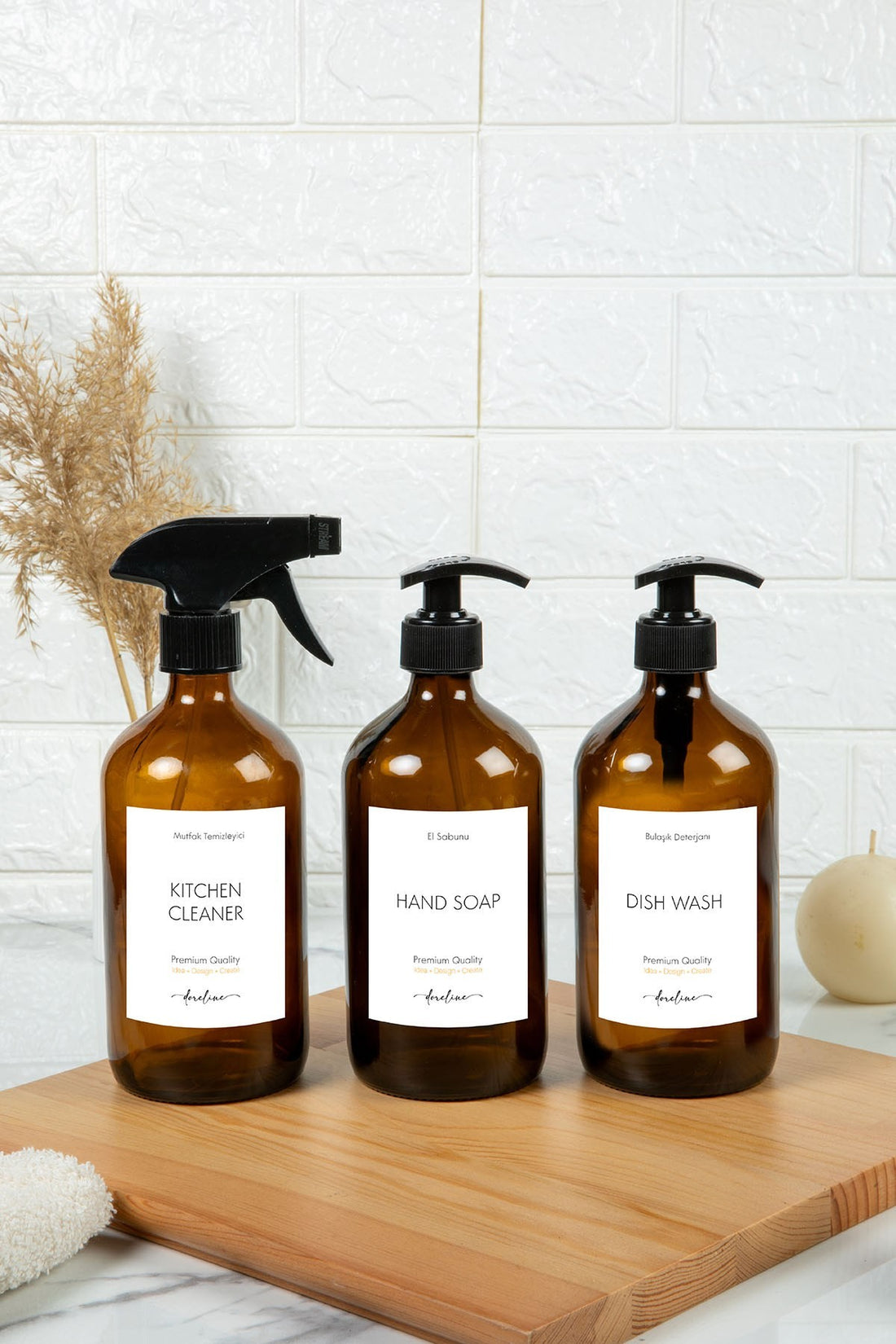 Distributeur de savon en verre DRLN-163