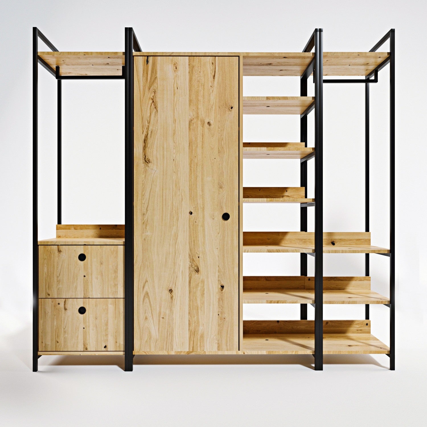 Dressing en aggloméré 200 x 40 x 180 cm okan