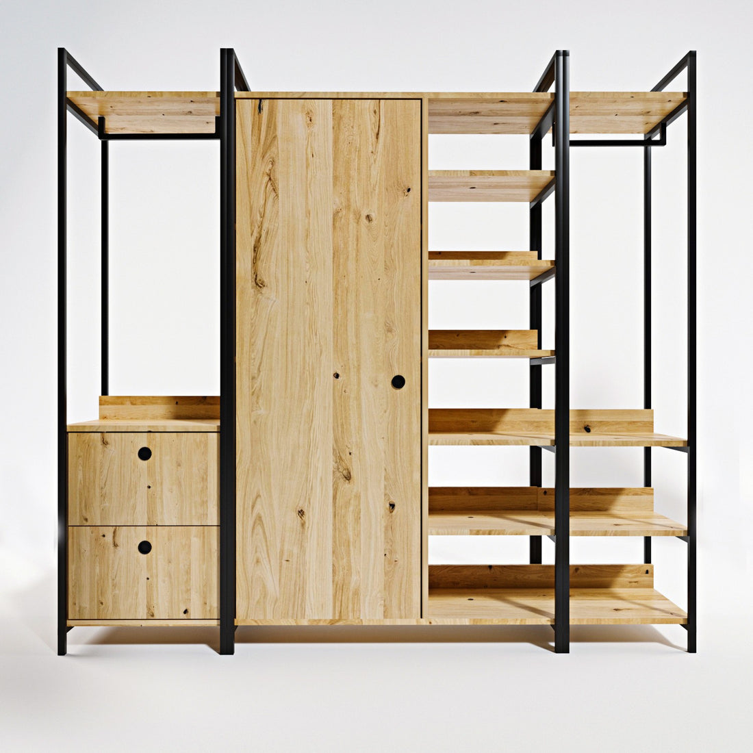 Dressing en aggloméré 200 x 40 x 180 cm okan