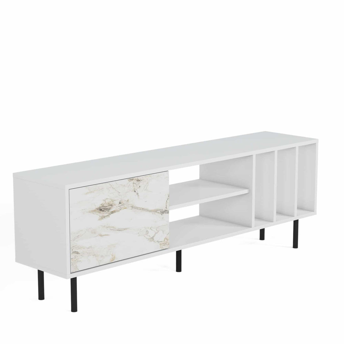 Piatra Meuble Tv blanc