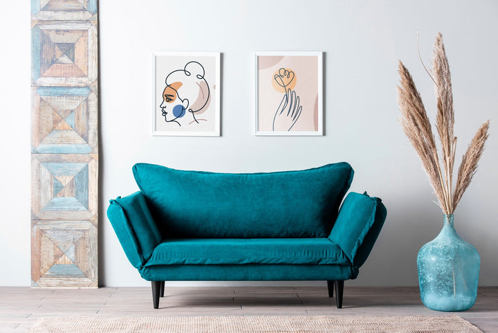 Canapé de 2 places Vino Daybed - Petrol Green GR124\01