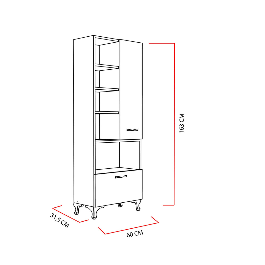 Armoire polyvalente Sezen - White