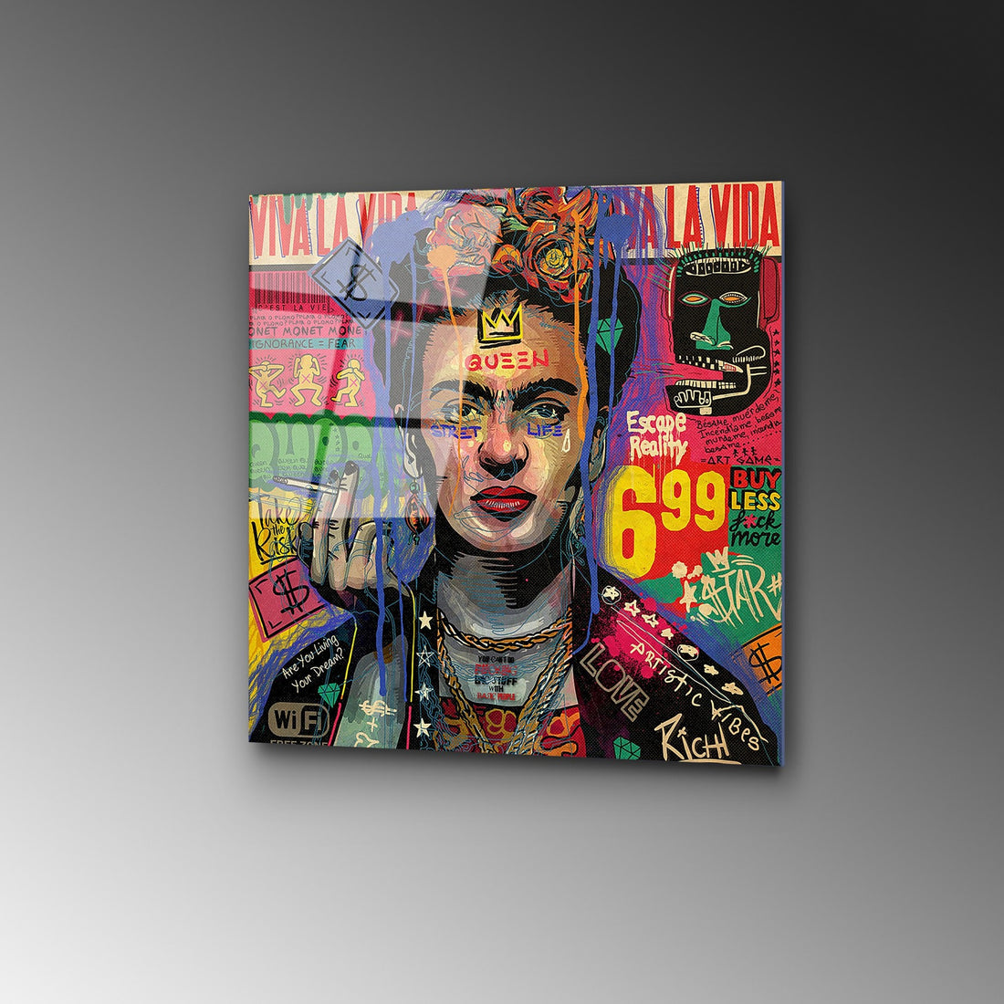 Peinture en verre trempé décoratif UV-814 - 50 x 50