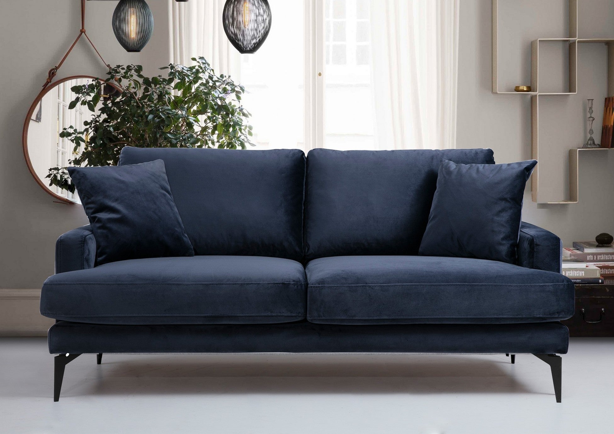 Canapé à 2 places Papira 2 Seater - Navy Blue