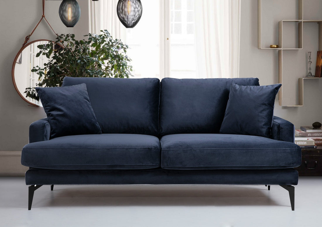Canapé à 2 places Papira 2 Seater - Navy Blue