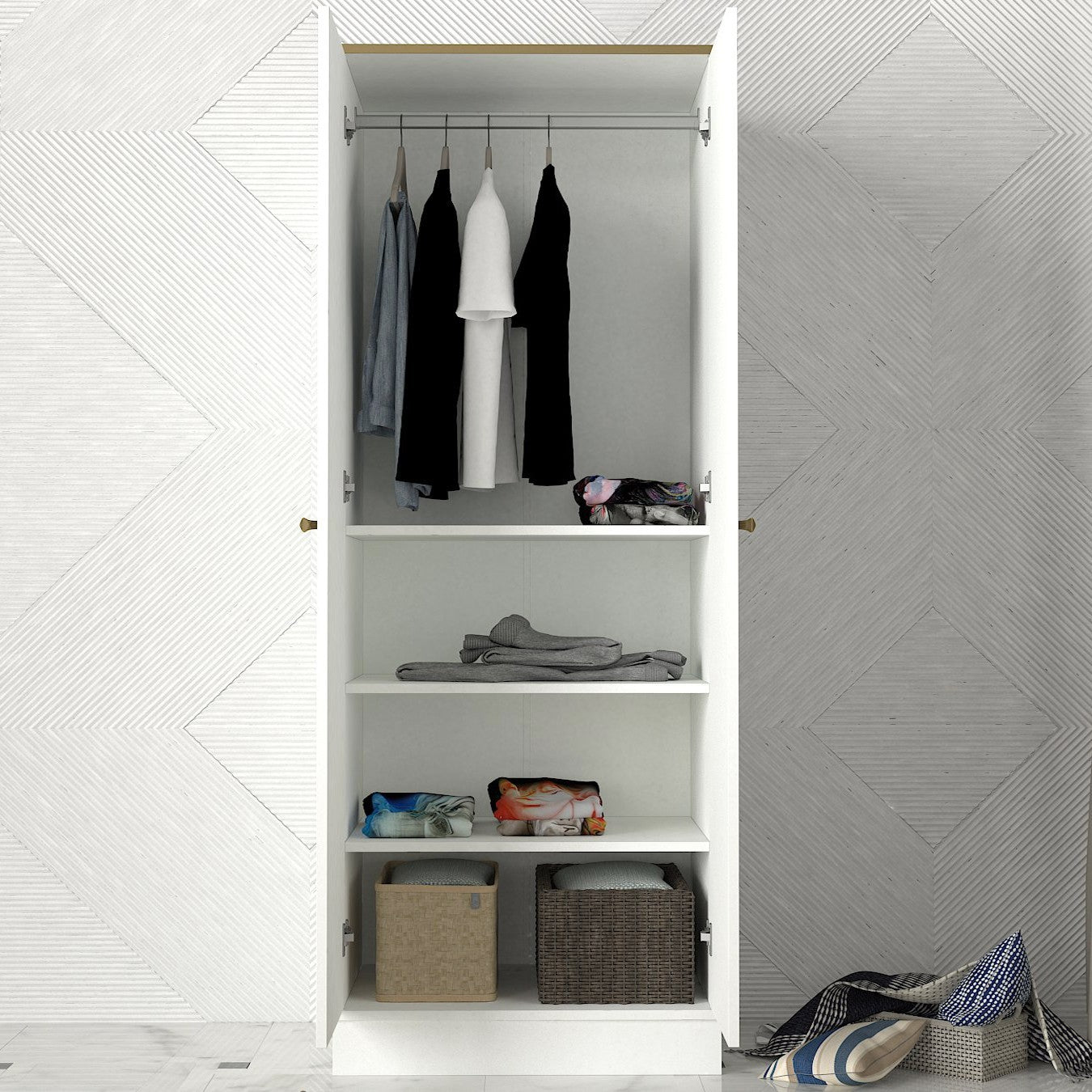 Armoire Ravenna 2 Kapılı - White