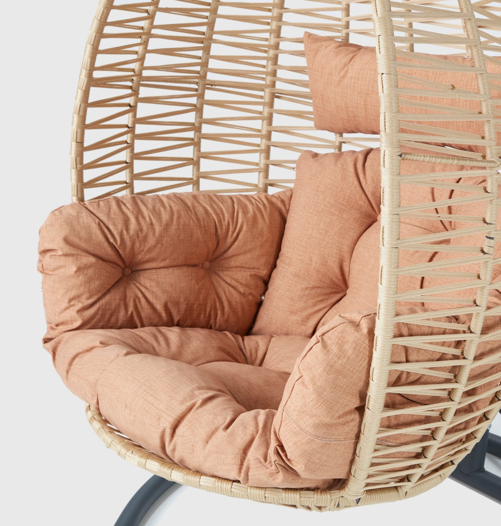 Chaise à bascule de jardin Saka 1 - Beige, Black