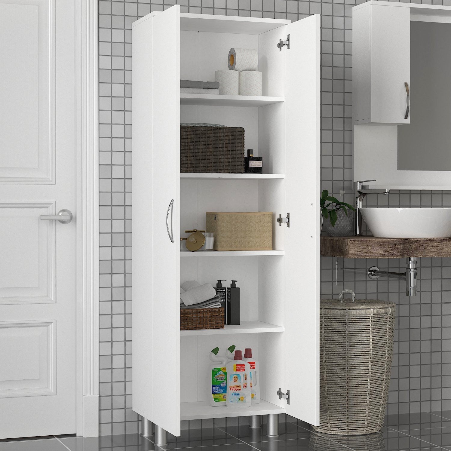 Armoire de toilette Arizona 2 Kapak - White