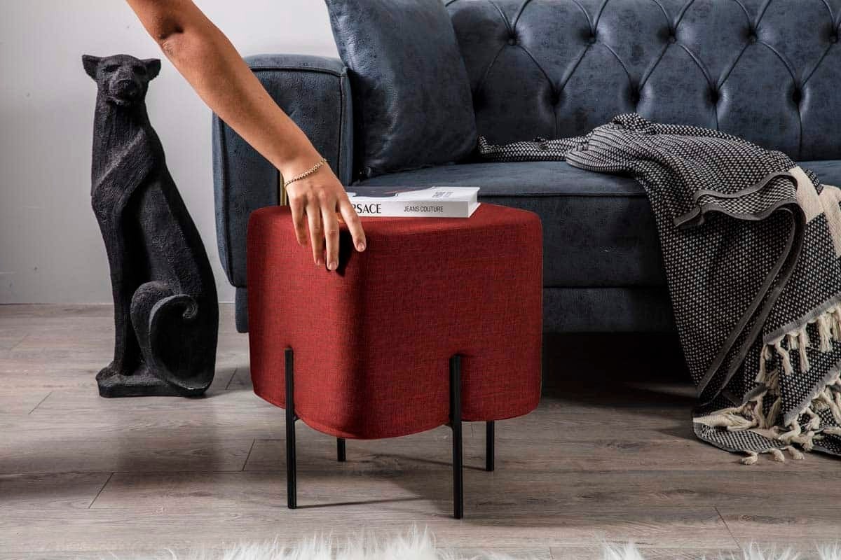 Mono Pouf Rouge