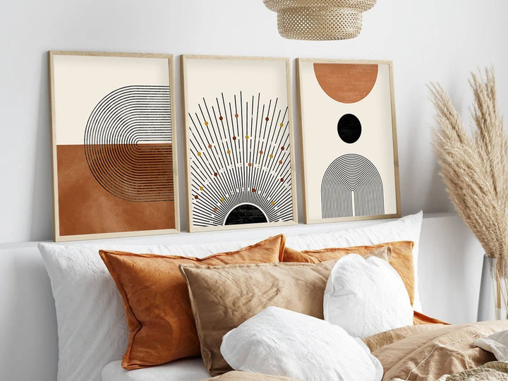 Peinture mdf encadrée décorative (3 pièces) Huhu198 - 30 x 40