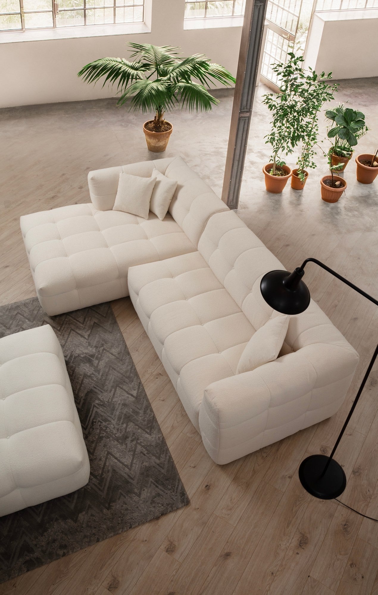 Canapé d'angle Cady 3 Seater Left - Beige