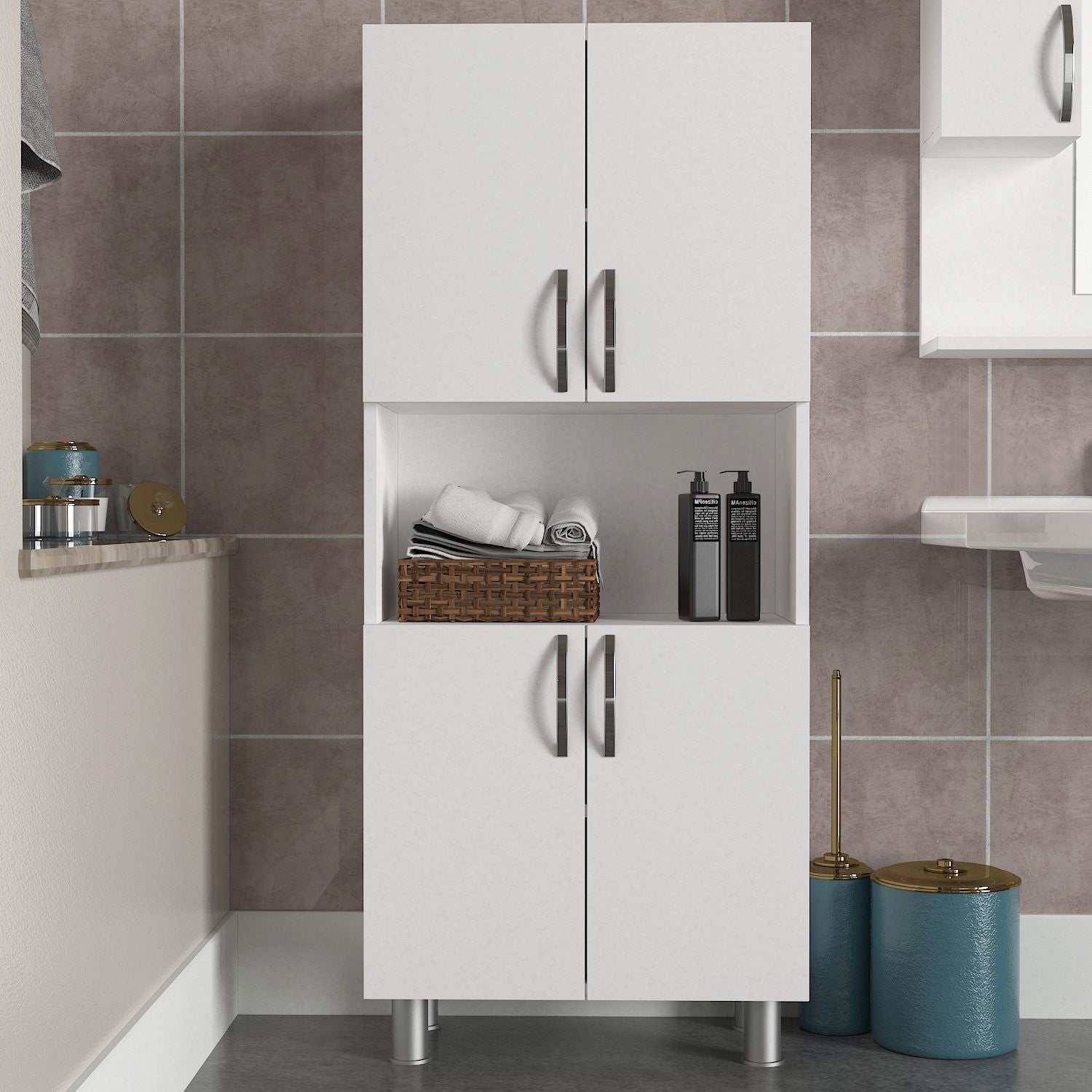 Armoire de toilette William - White