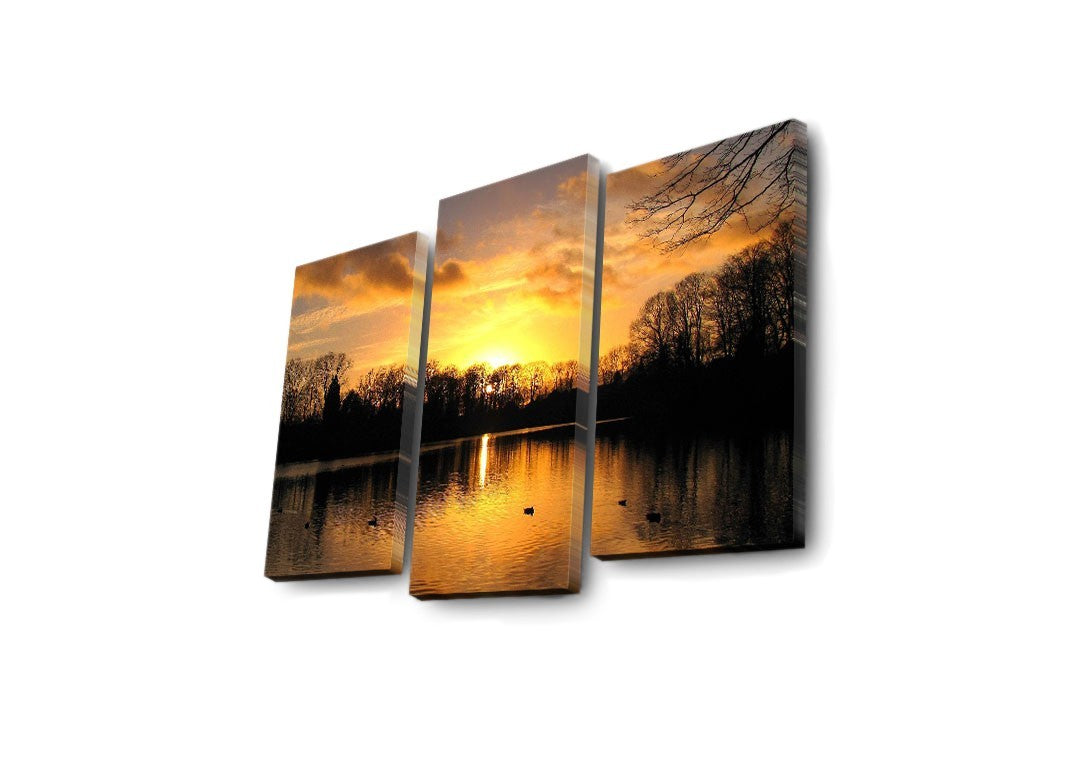 Peinture décorative LED éclairée en toile (3 pièces) 3PATDACT-22