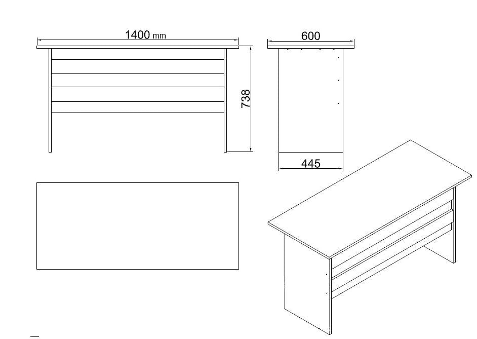 Ensemble de mobilier de bureau Vo15-Ob