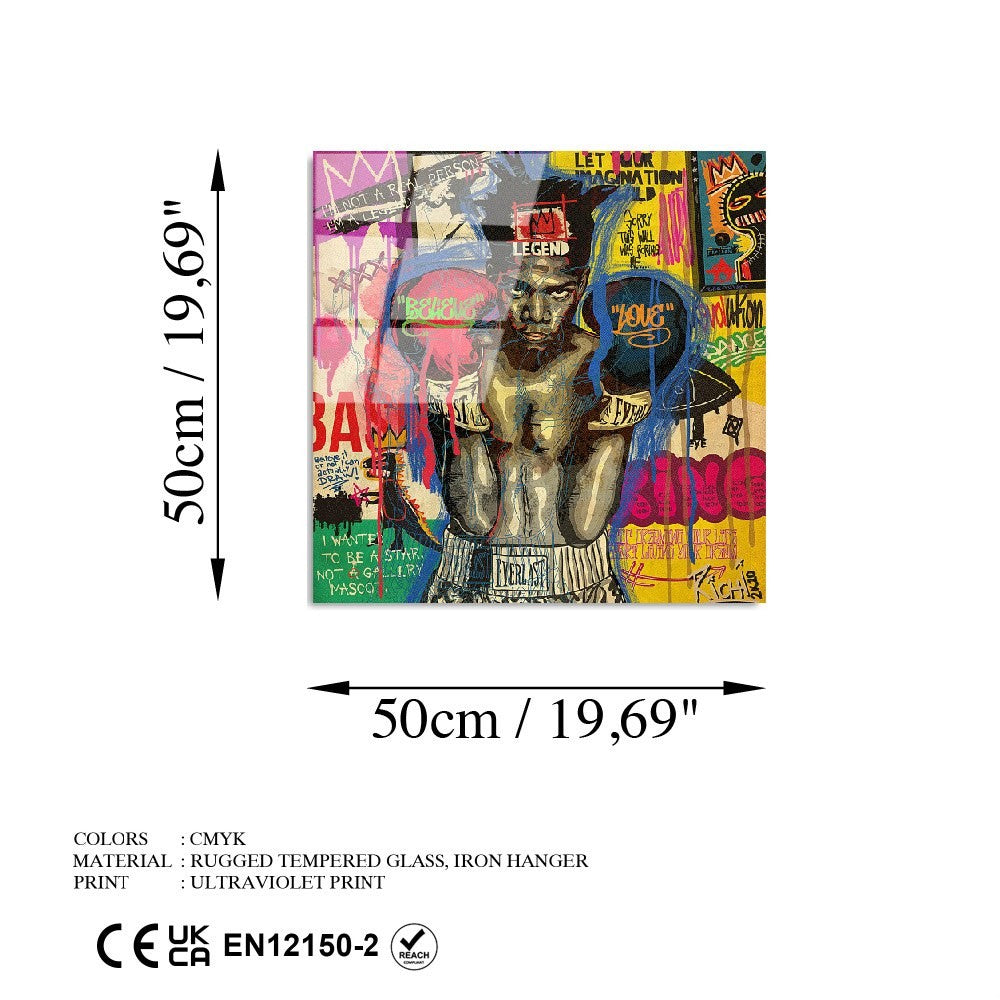 Peinture en verre trempé décoratif UV-815 - 50 x 50