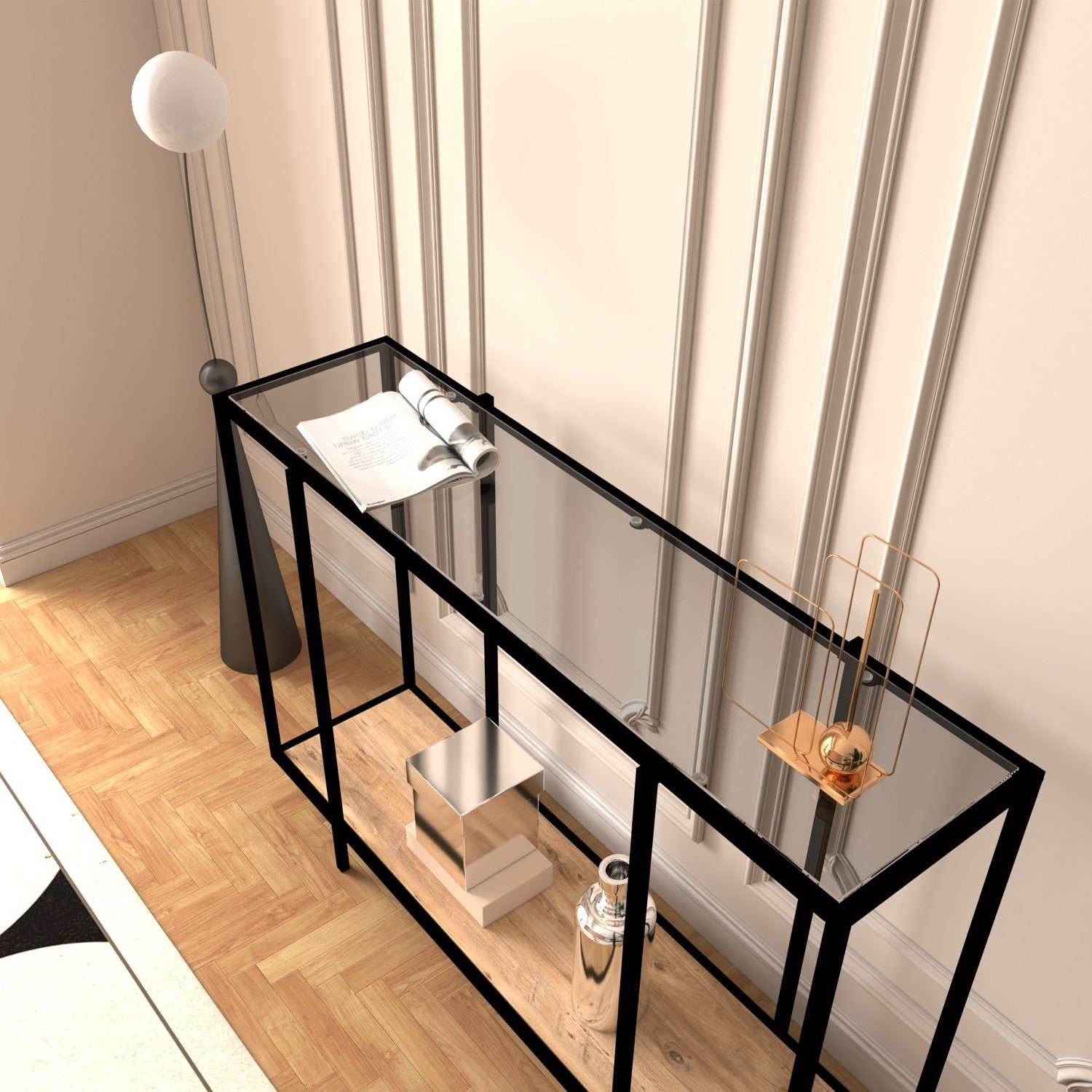 Buffet Cyprus - Black, Glass