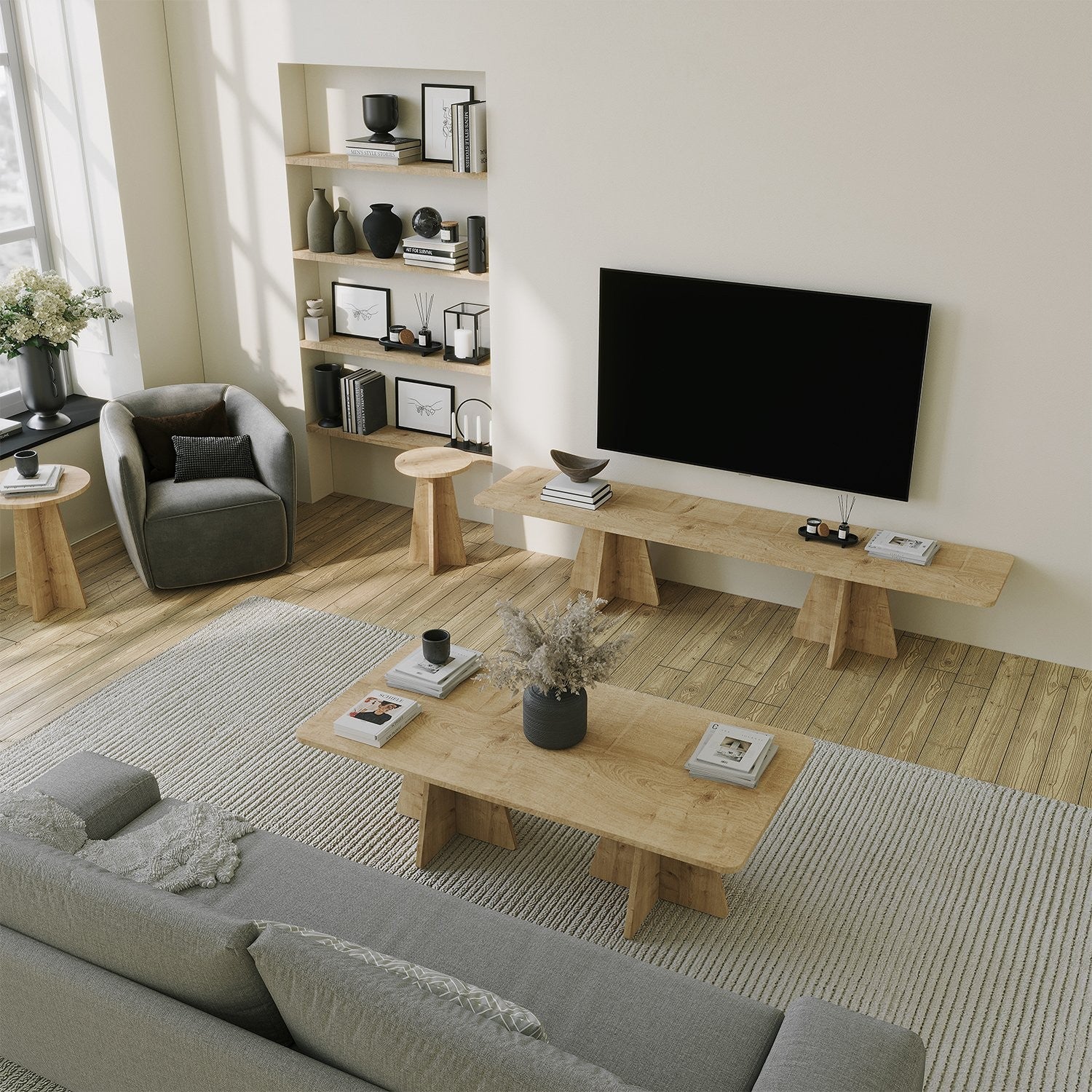 Meuble TV Mushroom - Sapphire Oak