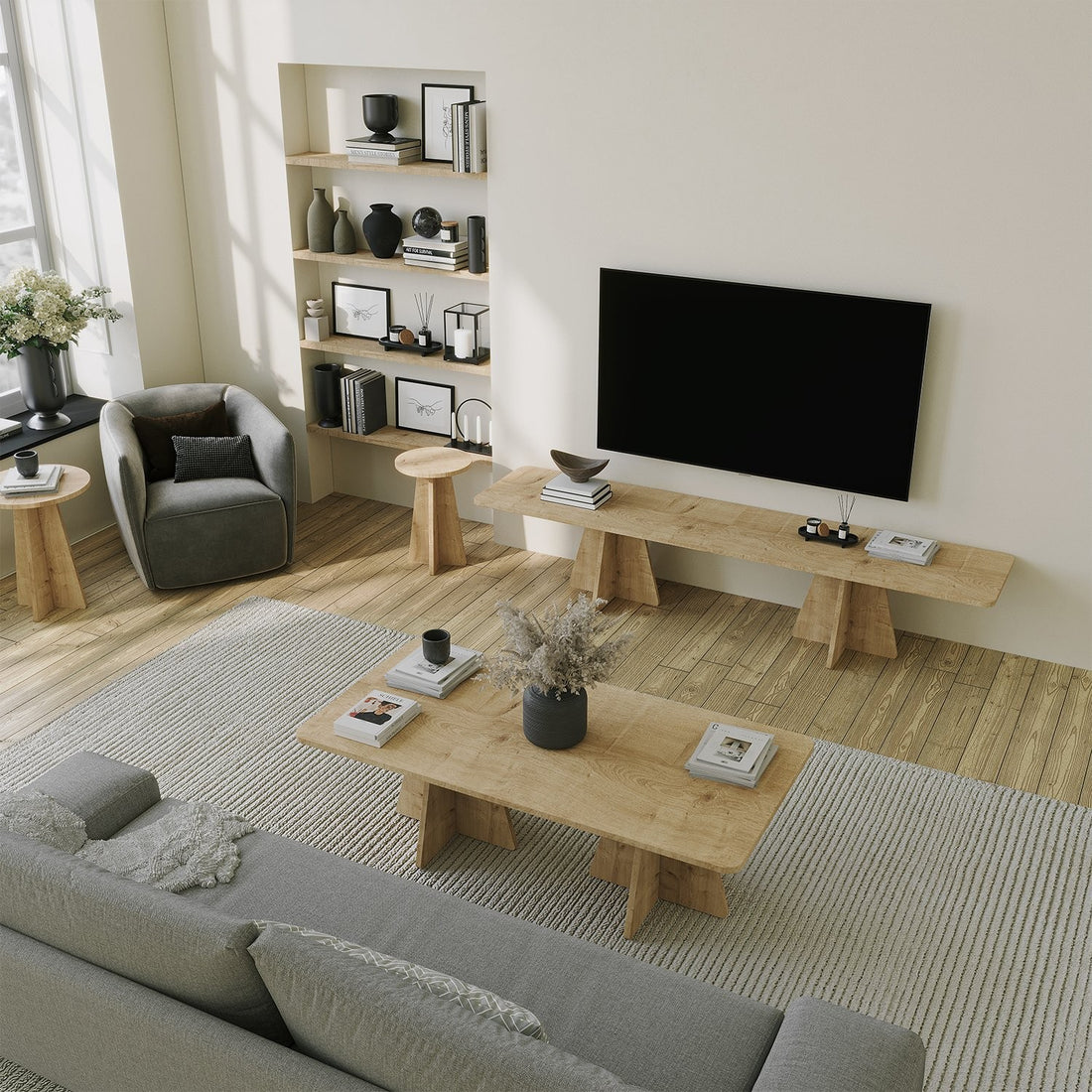 Meuble TV Mushroom - Sapphire Oak