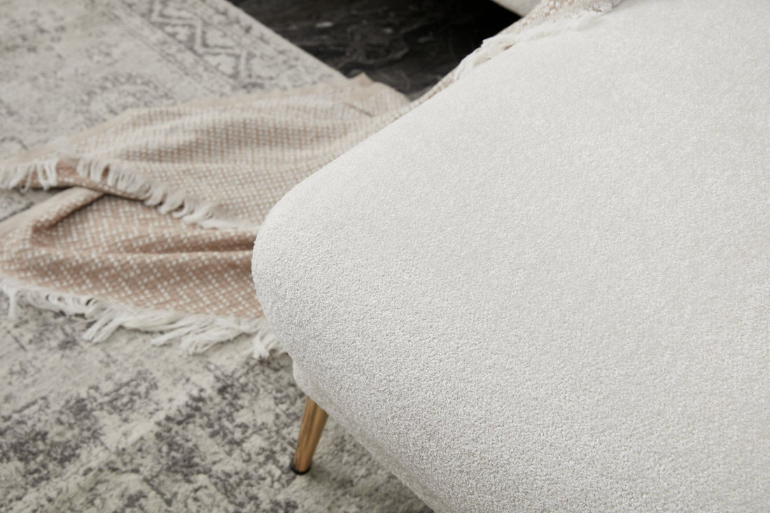 Canapé-lit d'angle Simena Right - Cream