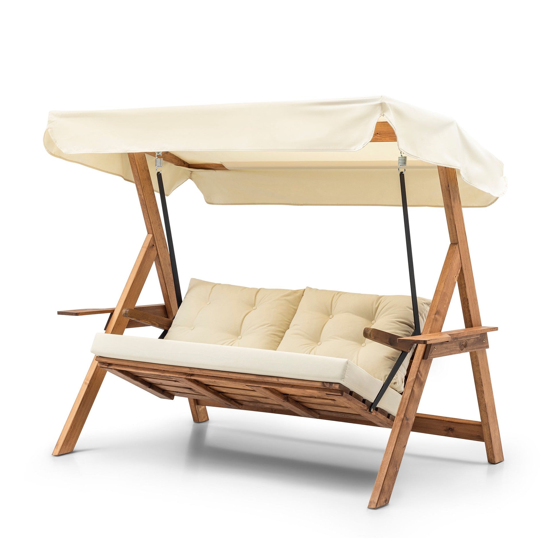 Chaise swing triple jardin Galata Swing S3 - Cream