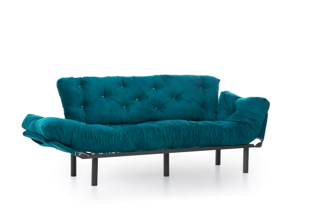 Canapé-lit 3 places Nitta Triple - Petrol Green