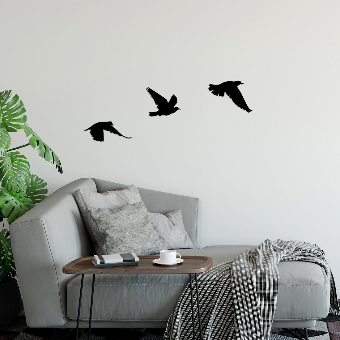 Accessoire mural en métal décoratif Birds - 477