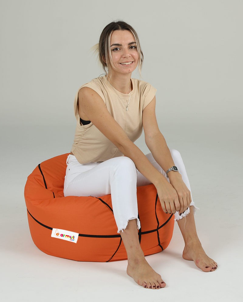 Pouf de jardin Basketball Kids Pouf - Tile Red